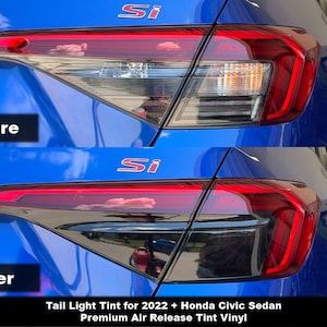 Recubrimiento de tinte para luces traseras Crux Moto para Honda Civic Sedán 2022 y posteriores