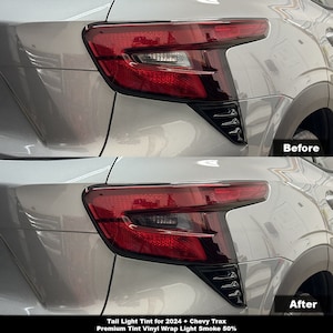 Crux Motorsports Light Smoke 50% Tail Light Tint for 2024 + Chevy Trax