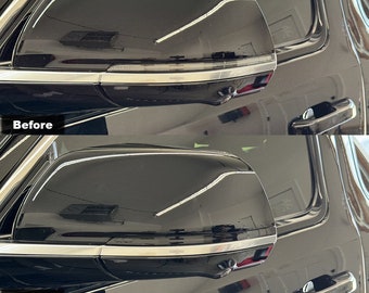 Crux Motorsports Mirror Turn Signal Tint Overlay Dark Smoke 20% for Jeep Wagoneer 2022 +