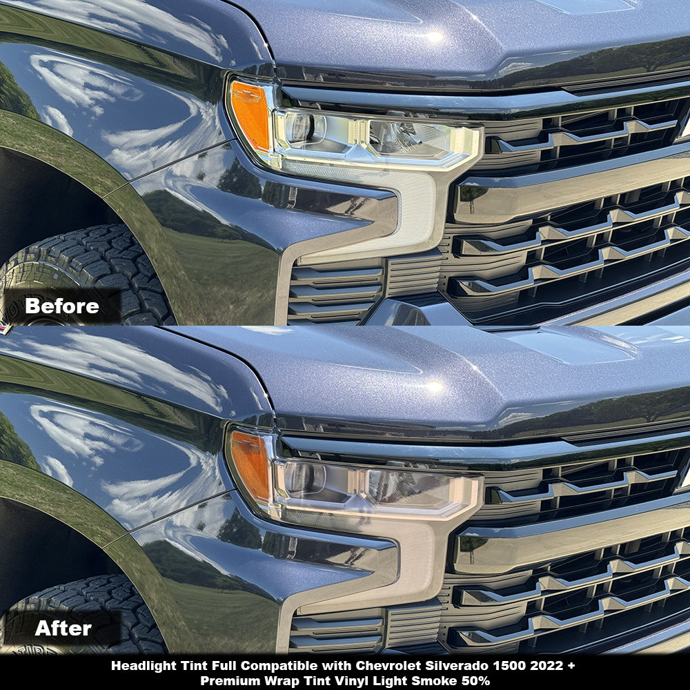 Calcomanías Adhesivas 3D Elevadas Y Fuertes Para Silverado 1500 2500Hd 3500Hd, Color Negro Brillante