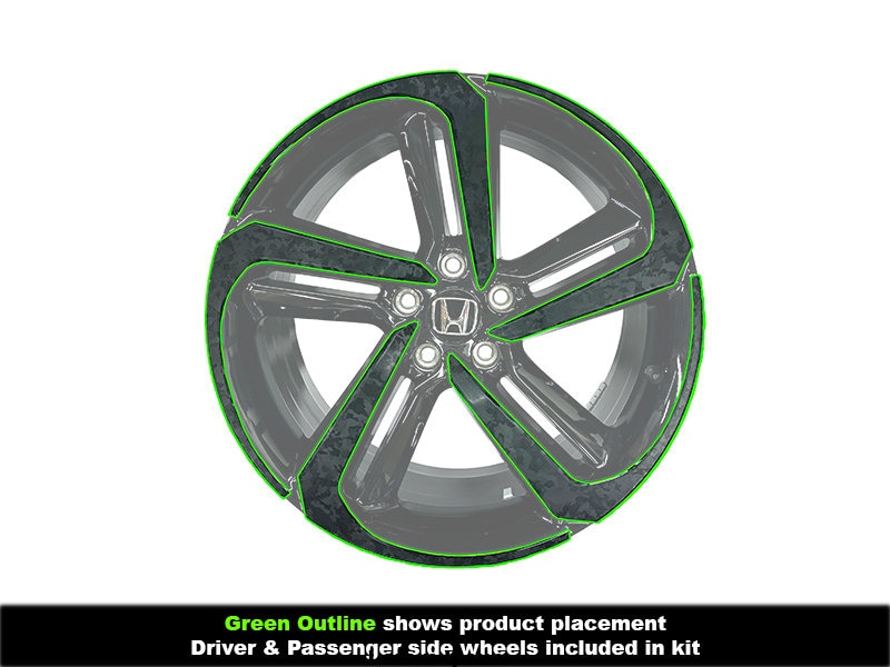 Crux Motorsports Black Forged Carbon Wheel Overlays for 2018 – 2022 ...