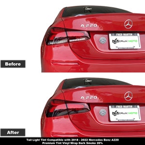 Crux Moto Tail Light Tint Dark Smoke 20% for 2018 – 2022 Mercedes Benz A220