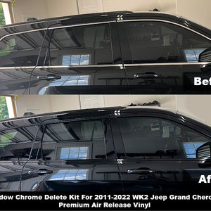 Crux Motorsports Window Chrome Delete Black out for 2011 – 2022 WK2 Jeep Grand Cherokee