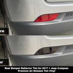 Crux Motorsports Precut Rear bumper Reflector Tint for 2017 + Jeep Compass