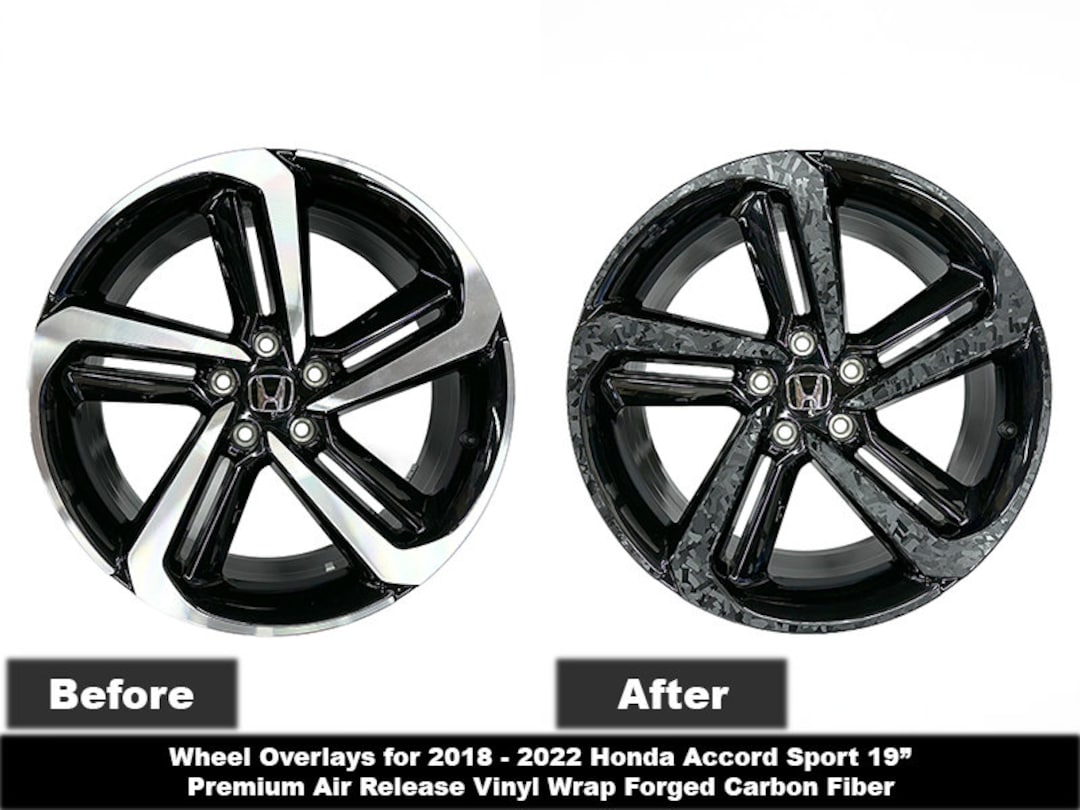 Crux Motorsports Forged Carbon Confetti Wheel Overlays for 2018