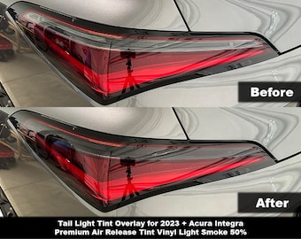 Crux Motorsports Light Smoke 50% Tail Light Tint for 2023 + Acura Integra