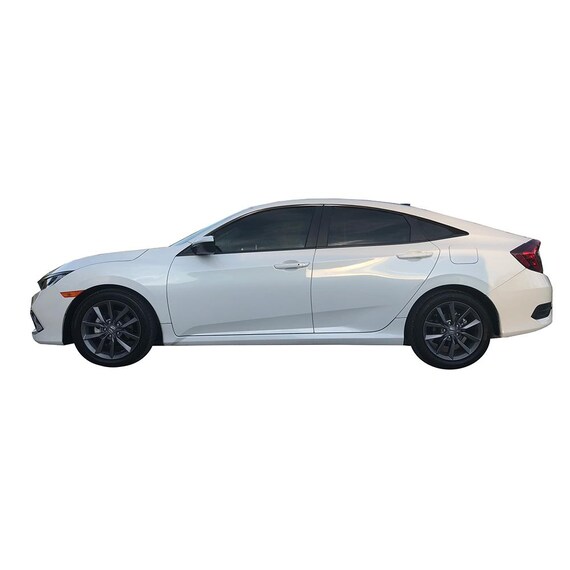 AugustknowU Car Sticker Decal Automotive 6X Chrome Delete Blackout Window Trim Sticker For Civic Sedan 16-20 - Carbon Fiber