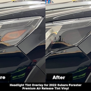 Crux Motorsports Precut Headlight Tint Kit for 2022 + Forester & Wilderness