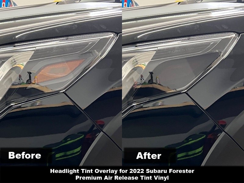 Crux Moto Headlight Tint Overlay for 2019 Jeep Cherokee No Bubbles Air  Release Film 