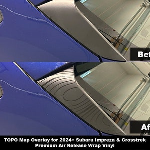 Crux Motorsports Spoiler Topographical Map for 2024 + Subaru Impreza & Crosstrek