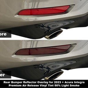 Crux Motorsports Light Smoke 50% Rear Bumper Reflector Tint for 2023 + Acura Integra