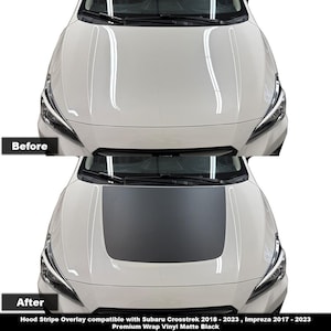 Crux Motorsports Hood Stripe Vinyl Wrap Compatible with Subaru Crosstrek 2018 – 2023