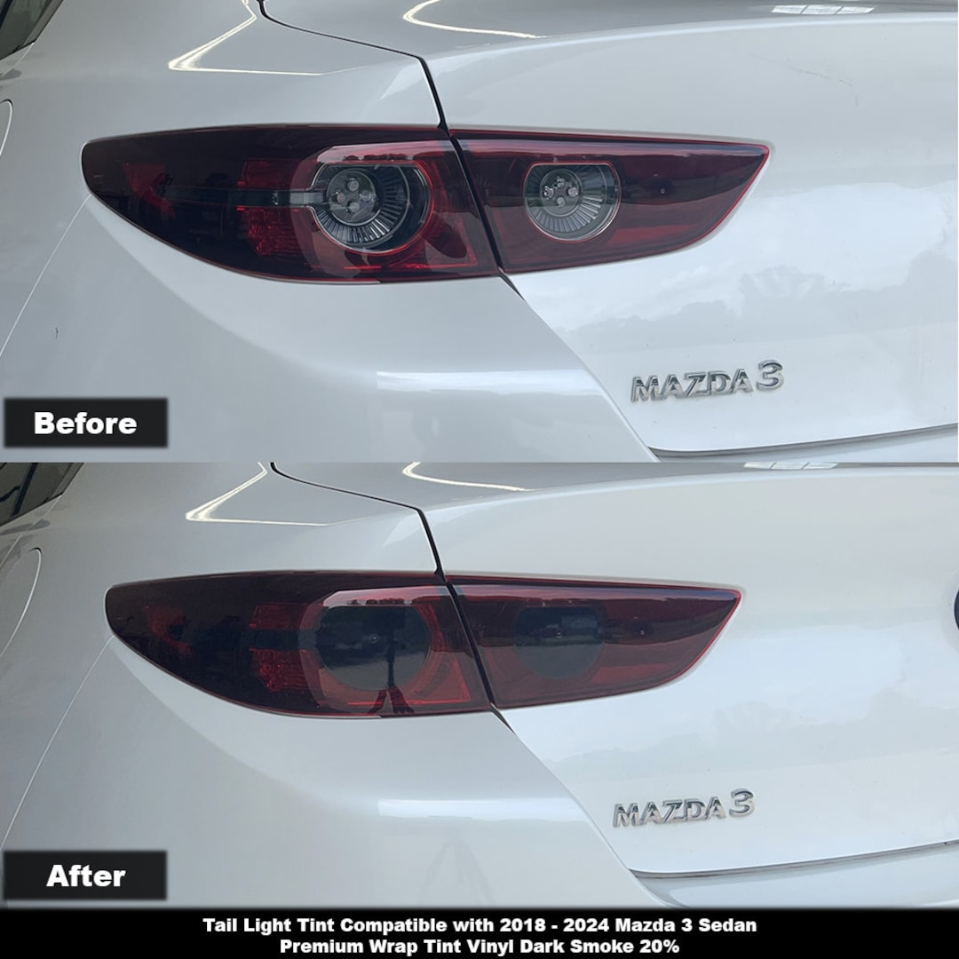 Crux Moto Tail Light Tint Overlay for 2019 – 2024 Mazda 3 Sedan - Etsy