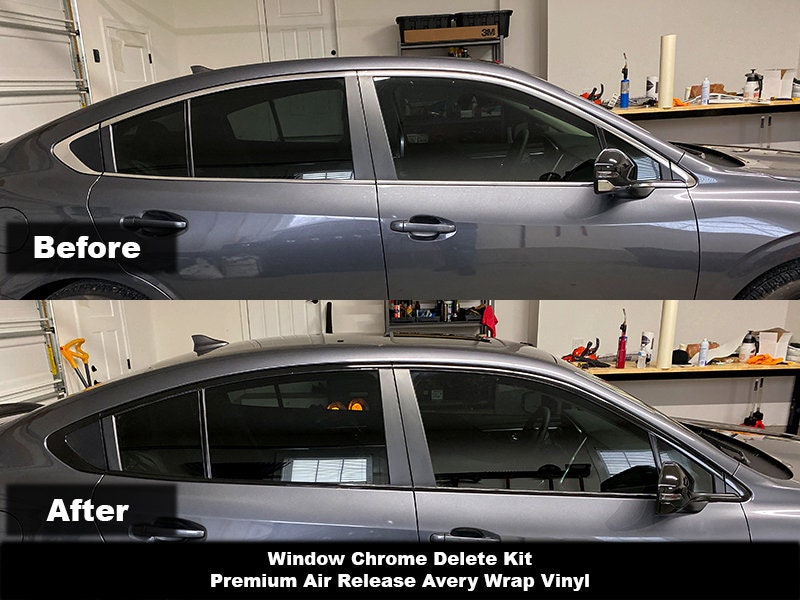 Crux Motorsports Precut Window Chrome Delete Kit for Subaru Legacy