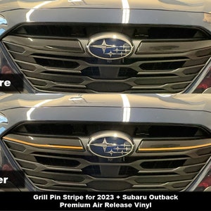 Crux Motorsports Grille Pin Stripe Overlay für 2023 + Subaru Outback