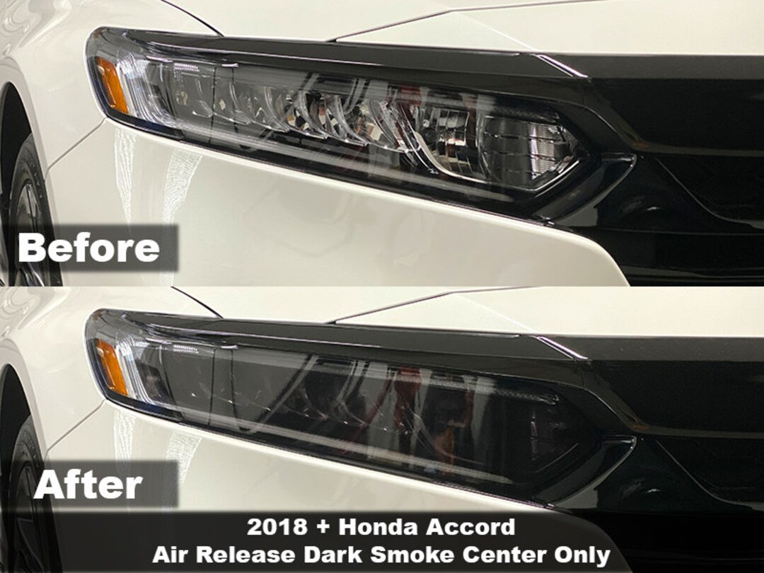 Crux Moto Headlight Tint Overlay Center Only for 2018 2022 Accord
