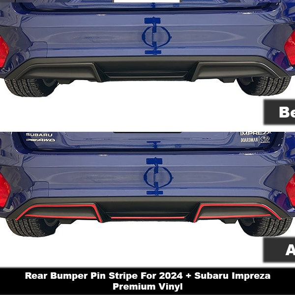 Crux Moto Rear Bumper Pin Stripe for 2024 + Subaru Impreza