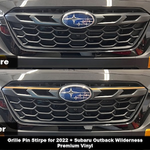 Crux Motorsports Precut Grill Pin Stripe Kit for 2022 - 2023 Subaru Outback Wilderness