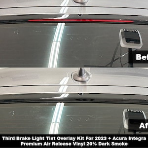 Crux Motorsports Dark Smoke 20% Tercer tinte de luz de freno para 2023 + Acura Integra