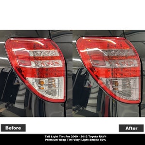 Crux Motorsports Light Smoke 50% Tail Light Tint for 2009 – 2012 Toyota RAV4