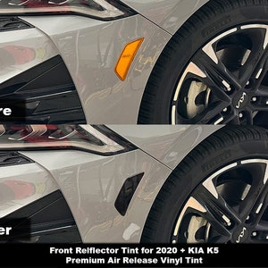 Crux Motorsports Front Bumper Reflector Tint for 2020 - 2024 KIA K5