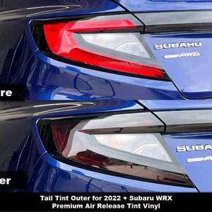 Crux Motorsports Air Release Tail Light Tint Outer overlays for 2022 + WRX