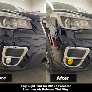 Crux Motorsports Precut Fog Light Tint Kit for 2019 + Subaru Forester