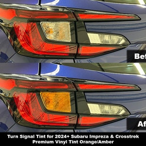 Crux Motorsports Orange/Amber Turn Signal Tint for 2024 + Subaru Impreza & Crosstrek