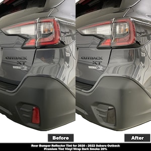 Crux Motorsports Precut Bumper Reflector Tint Dark Smoke 20% for Subaru Outback 2020 - 2022