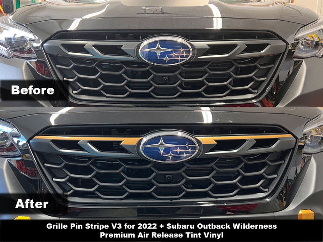 Crux Motorsports Grille Pin Stripe V3 Overlay for 2022 2023 Subaru