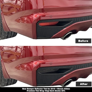 Crux Motorsports Dark Smoke 20% Bumper Reflector Tint for 2019+ Nissan Altima