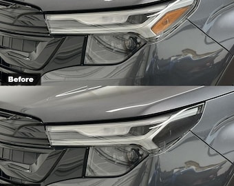 Crux Motorsports Headlight Tint Overlay Dark Smoke 20% for Subaru Forester 2025 +