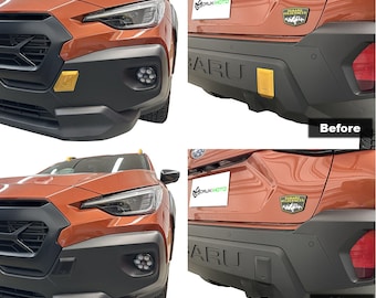 Crux Motorsports Bumper Tow Point Overlaysfor 2024 + Subaru Crosstrek Wilderness