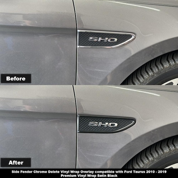 Crux Motorsports Fender Vent Chrome Delete Vinyl Wrap Overlay