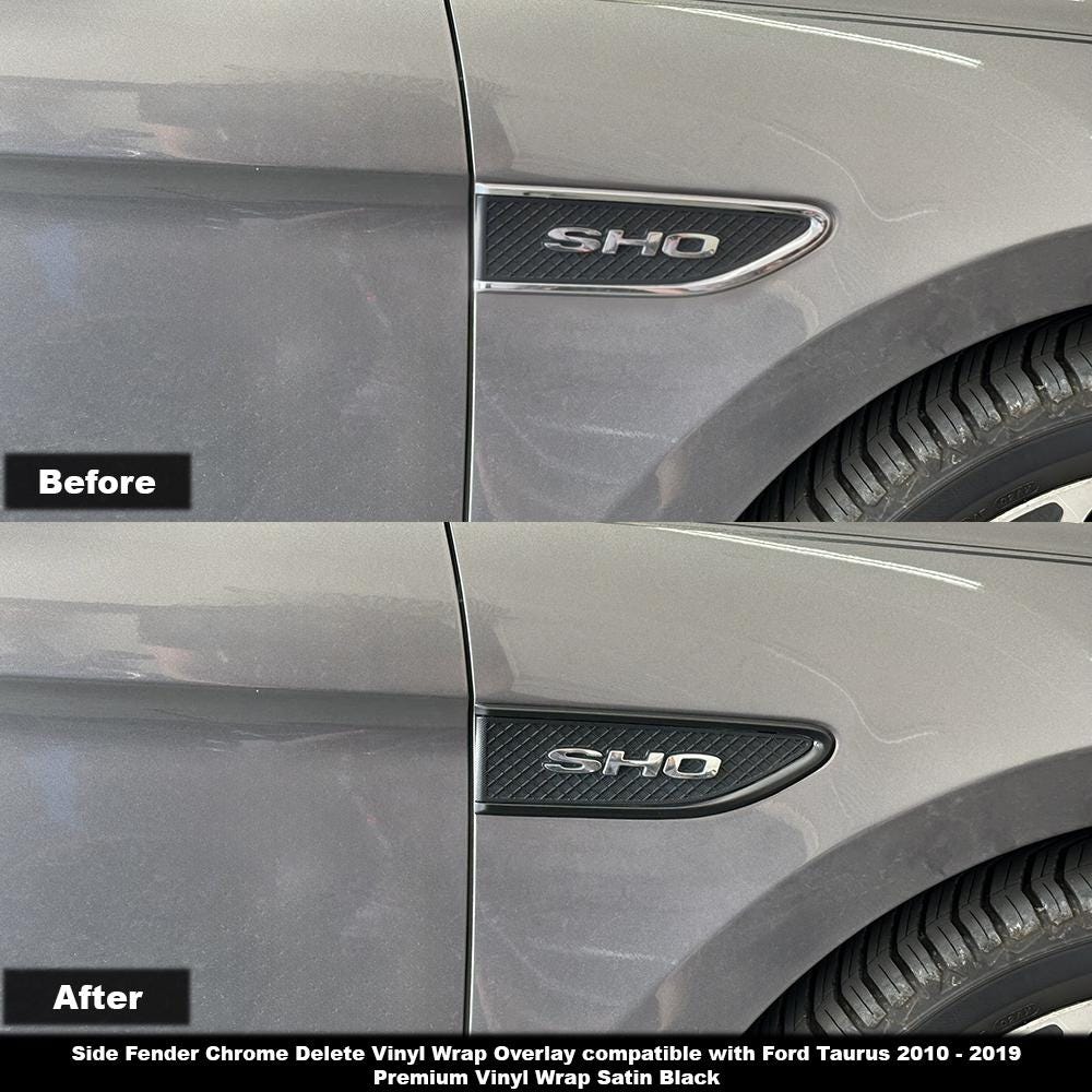 Crux Motorsports Fender Vent Chrome Delete Vinyl Wrap Overlay