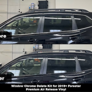 Crux Motorsports Precut Window Chrome Delete Kit for 2019 + Subaru Forester
