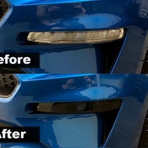 Crux Motorsports Front Turn Signal Tint Overlays for 2018 – 2023 Ford Mustang