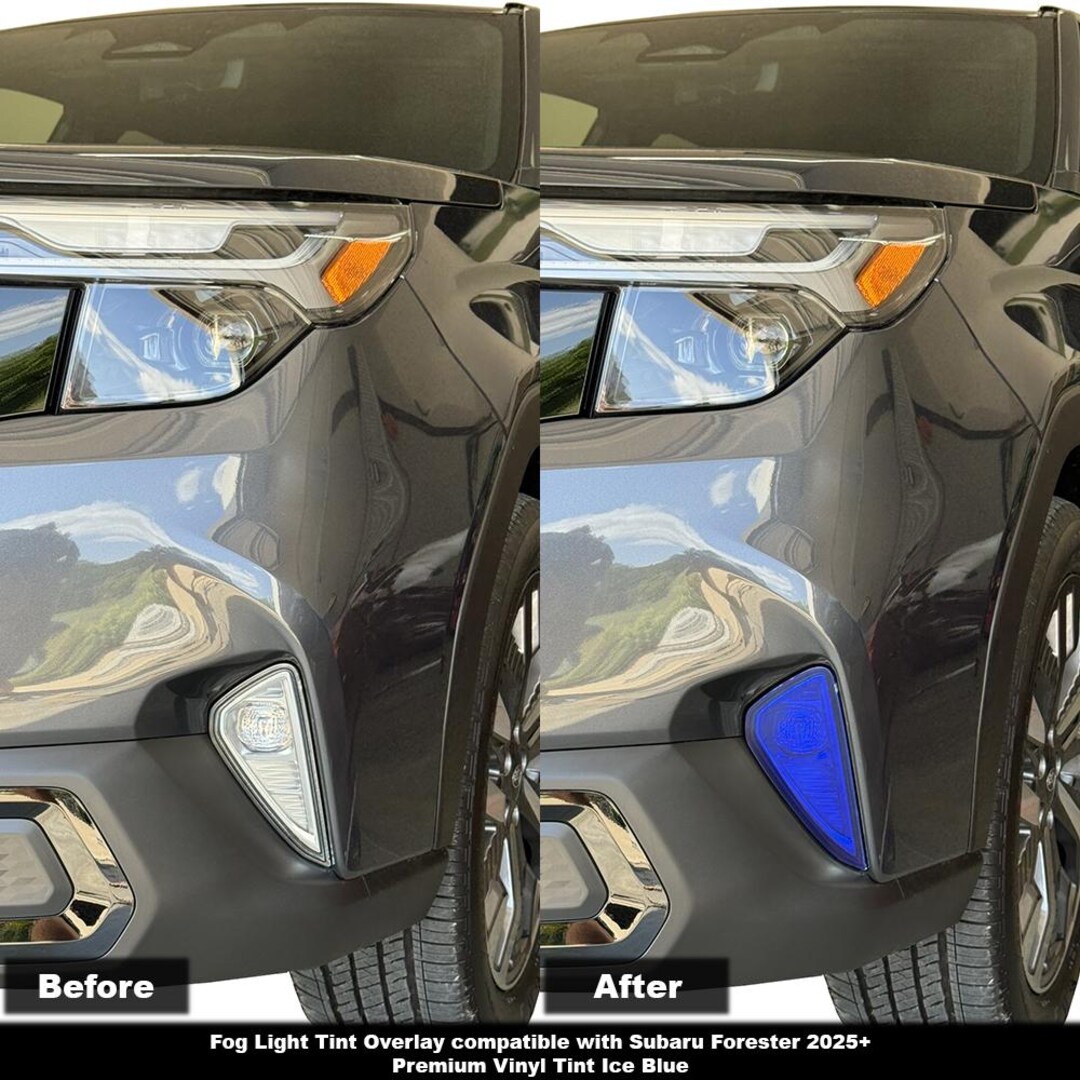 Crux Motorsports Fog Light Tint Overlay Ice Blue for Subaru