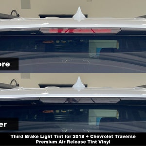 Crux Motorsports Precut Third Brake Light Tint Overlay for 2018 + Chevrolet Traverse
