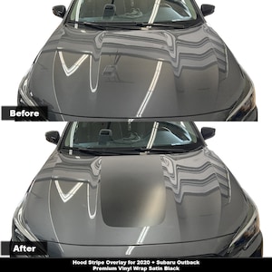 Crux Motorsports Precut Hood Stripe Overlay Kit for 2022 + Subaru Outback Wilderness