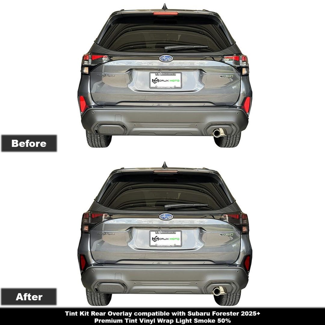 Crux Motorsports Tint Kit Rear Overlay Light Smoke 50% for Subaru ...