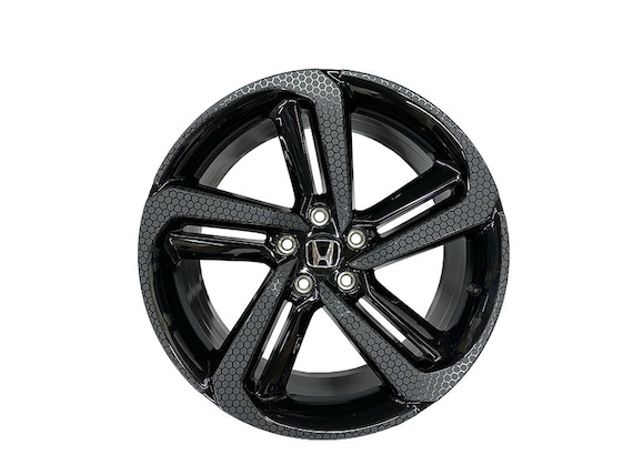 Crux Motorsports Honeycomb Black Wheel Overlays for 2018 – 2022