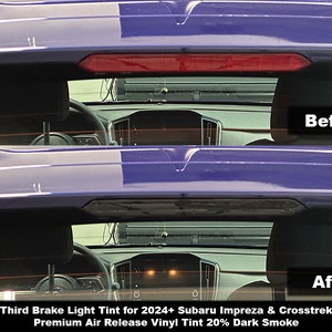 Crux Motorsports Dark Smoke 20% Third Brake Light Tint for 2024 + Subaru Impreza & Crosstrek