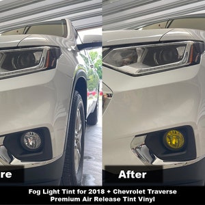 Crux Motorsports Precut Fog Light Tint Overlay for 2018 + Chevrolet Traverse