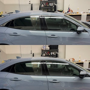 Crux Motorsports Precut Window Chrome Delete Kit per 2016 - 2021 Honda Civic Hatch