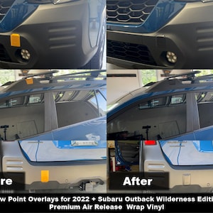 Crux Motorsports Precut Tow Point Overlay Delete Kit for 2022 + Subaru Outback Wilderness Edition