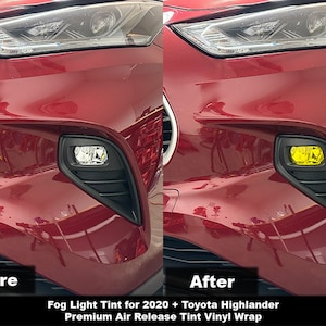 Crux Motorsports Fog Light tint for 2020 + Toyota Highlander