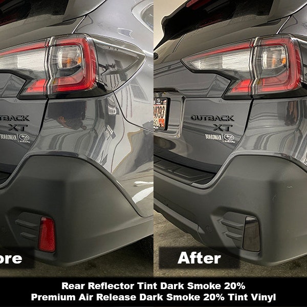 Crux Motorsports Precut Bumper Reflector Tint Dark Smoke 20% for Subaru Outback 2020 - 2022