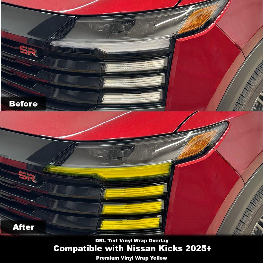 Crux Moto DRL Light Vinyl Tint Overlay – Yellow | Precision Fit