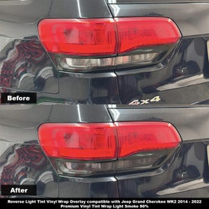 Crux Motorsports Reverse & Turn Signal Tint Light Smoke 50% for 2014 – 2022 WK2 Jeep Grand Cherokee